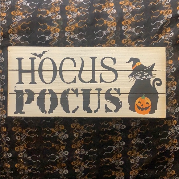 Halloween Cat Witch Wall Decor Art - Picture 3 of 4